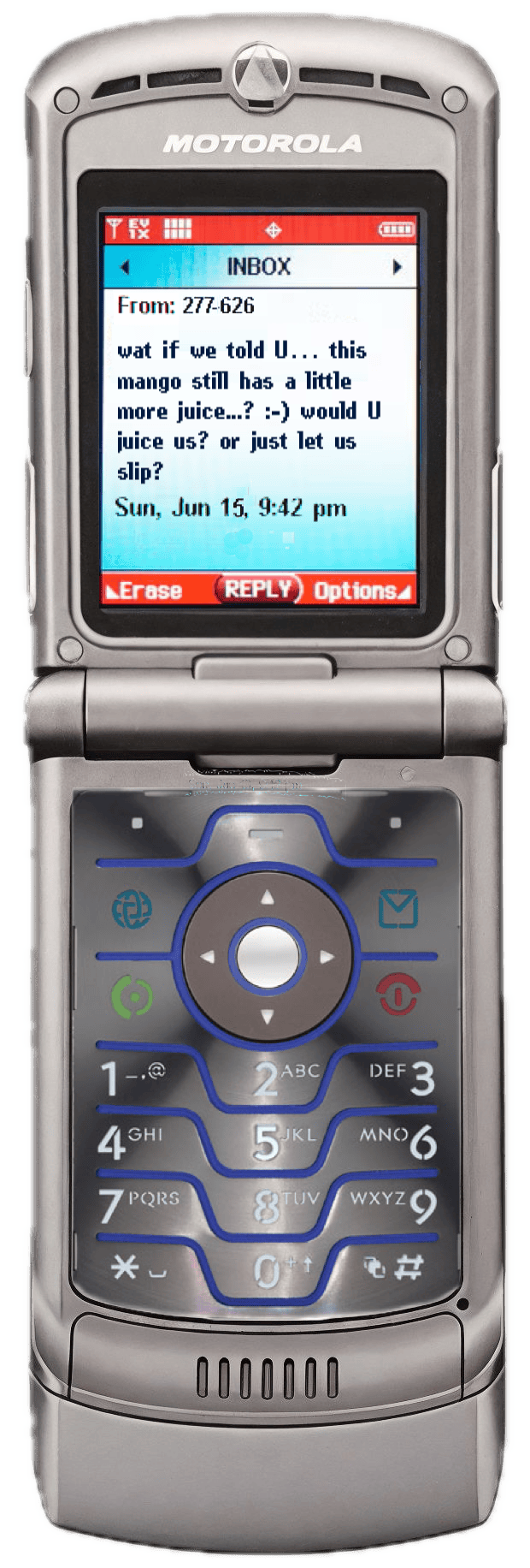 Vintage Motorola Phone Message